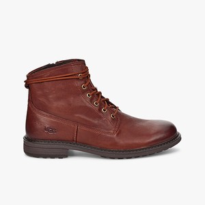 Ugg Morrison Lace-Up Men Boots Brown (7962DIOJN)